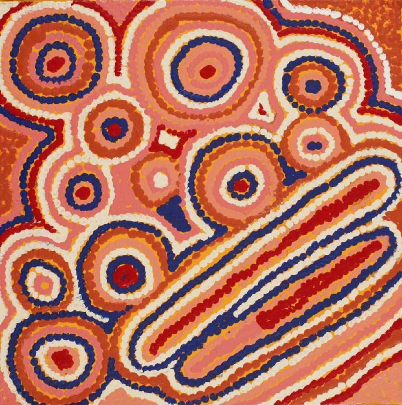 Mina Mina Jukurrpa (Mina Mina Dreaming) by Sarah Napaljarri Sims