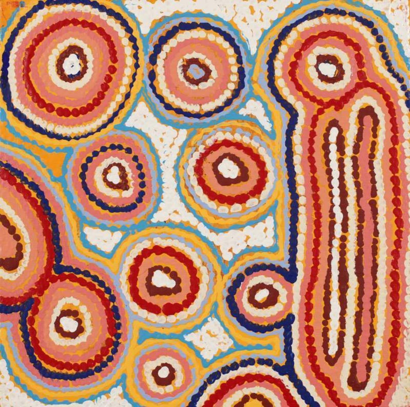 Mina Mina Jukurrpa (Mina Mina Dreaming) by Sarah Napaljarri Sims