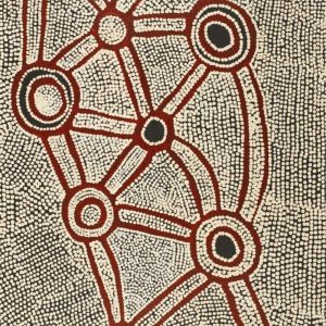 Ngapa Jukurrpa (Water Dreaming)  -  Puyurru by Shane Jampijinpa Brown