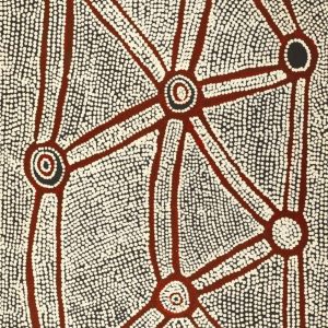 Ngapa Jukurrpa (Water Dreaming)  -  Puyurru by Shane Jampijinpa Brown