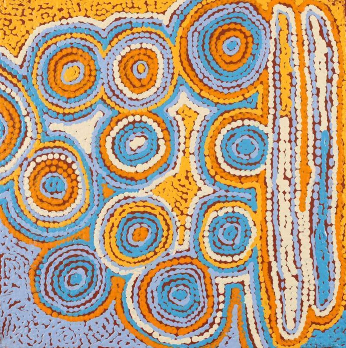 Mina Mina Jukurrpa (Mina Mina Dreaming) by Sarah Napaljarri Sims