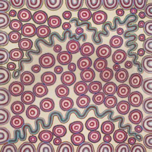 Warna Jukurrpa (Snake Dreaming) by Roschelle Nampijinpa Major