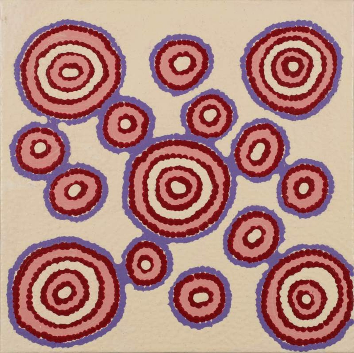 Mina Mina Jukurrpa (Mina Mina Dreaming) by Sheila Nungarrayi Sims