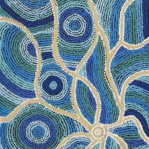 Yarla Jukurrpa (Bush Potato Dreaming) - Cockatoo Creek by Linda Napurrurla Walker