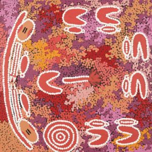 Wati-jarra Jukurrpa (Two Men Dreaming) by Lynette Nampijinpa Granites