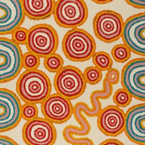 Warna Jukurrpa (Snake Dreaming) by Roschelle Nampijinpa Major