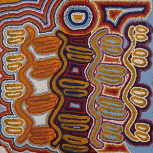Ngapa Jukurrpa (Water Dreaming)  -  Puyurru by Nat Jampijinpa Watson