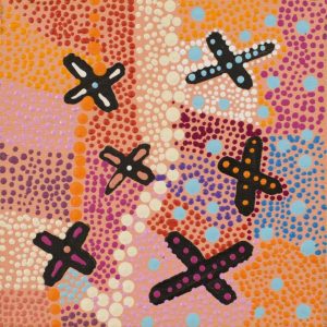 Ngatijirri Jukurrpa (Budgerigar Dreaming) by Warlukurlangu Artists