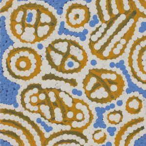 Lukarrara Jukurrpa (Desert Fringe-rush Seed Dreaming) by Warlukurlangu Artists