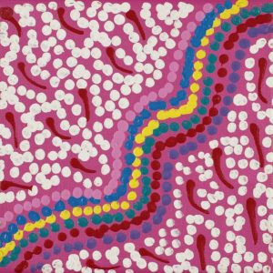 Pamapardu Jukurrpa (Flying Ant Dreaming)  - Warntungurru by Warlukurlangu Artists