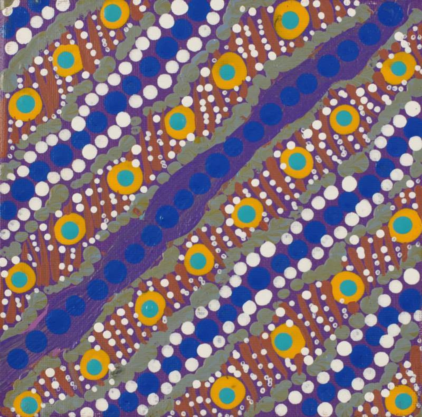 Warlukurlangu Jukurrpa (Fire country Dreaming) by Warlukurlangu Artists