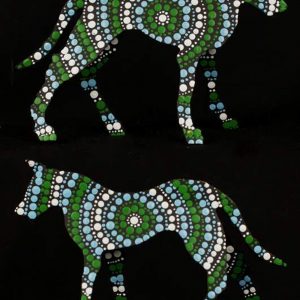 Ben the dingo by Warlukurlangu Artists