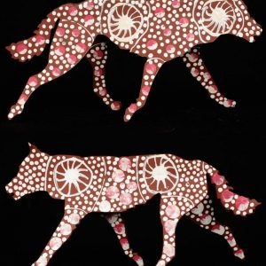 Danny the dingo by Warlukurlangu Artists