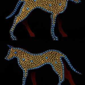 Ben the dingo by Warlukurlangu Artists