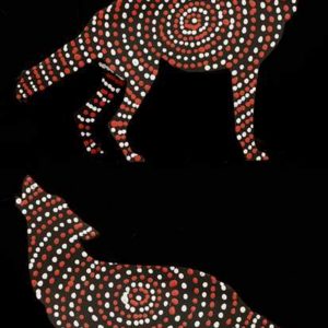 Rambo the dingo by Warlukurlangu Artists