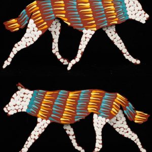 Danny the dingo by Warlukurlangu Artists