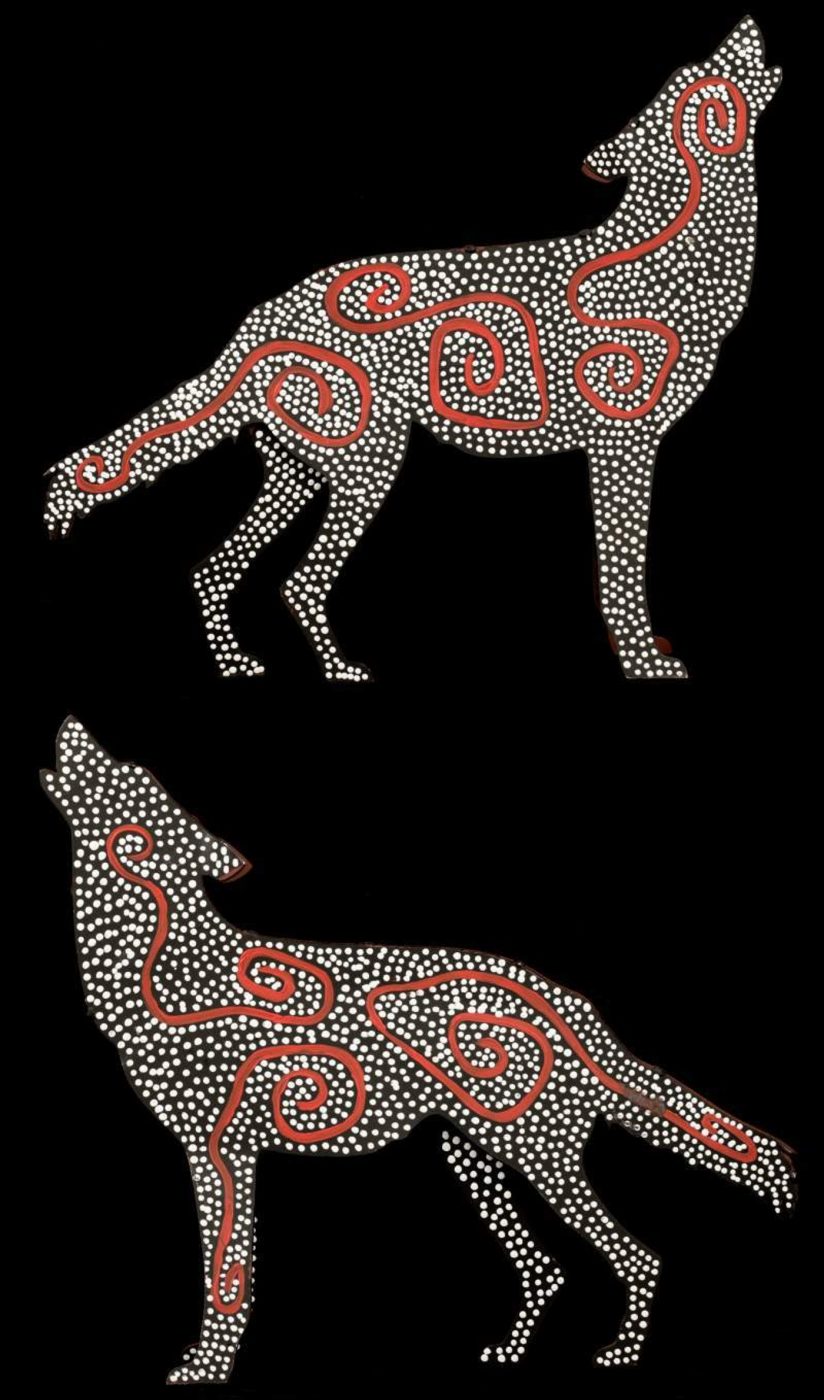 Rambo the dingo by Warlukurlangu Artists