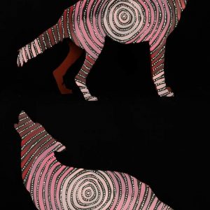 Rambo the dingo by Warlukurlangu Artists