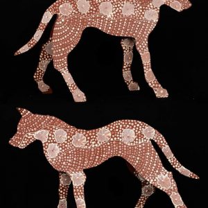 Ben the dingo by Warlukurlangu Artists