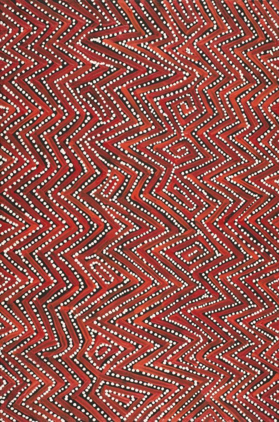Pamapardu Jukurrpa (Flying Ant Dreaming) - Warntungurru by Reanne Nampijinpa Brown