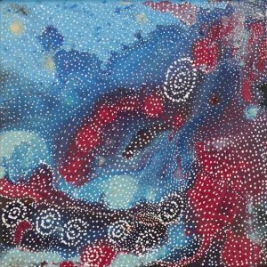 Napaljarri-warnu Jukurrpa (Seven Sisters Dreaming) by Athena Nangala Granites
