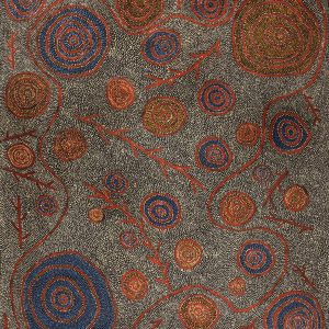Jungunpa Jukurrpa (Spinifex Hopping Mouse Dreaming) by Nigel Japanangka Marshall