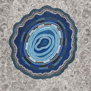 Ngapa Jukurrpa (Water Dreaming)  -  Puyurru by Norissa Nampijinpa Watson