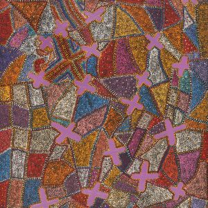 Ngatijirri Jukurrpa (Budgerigar Dreaming) by Kershini Napaljarri Collins