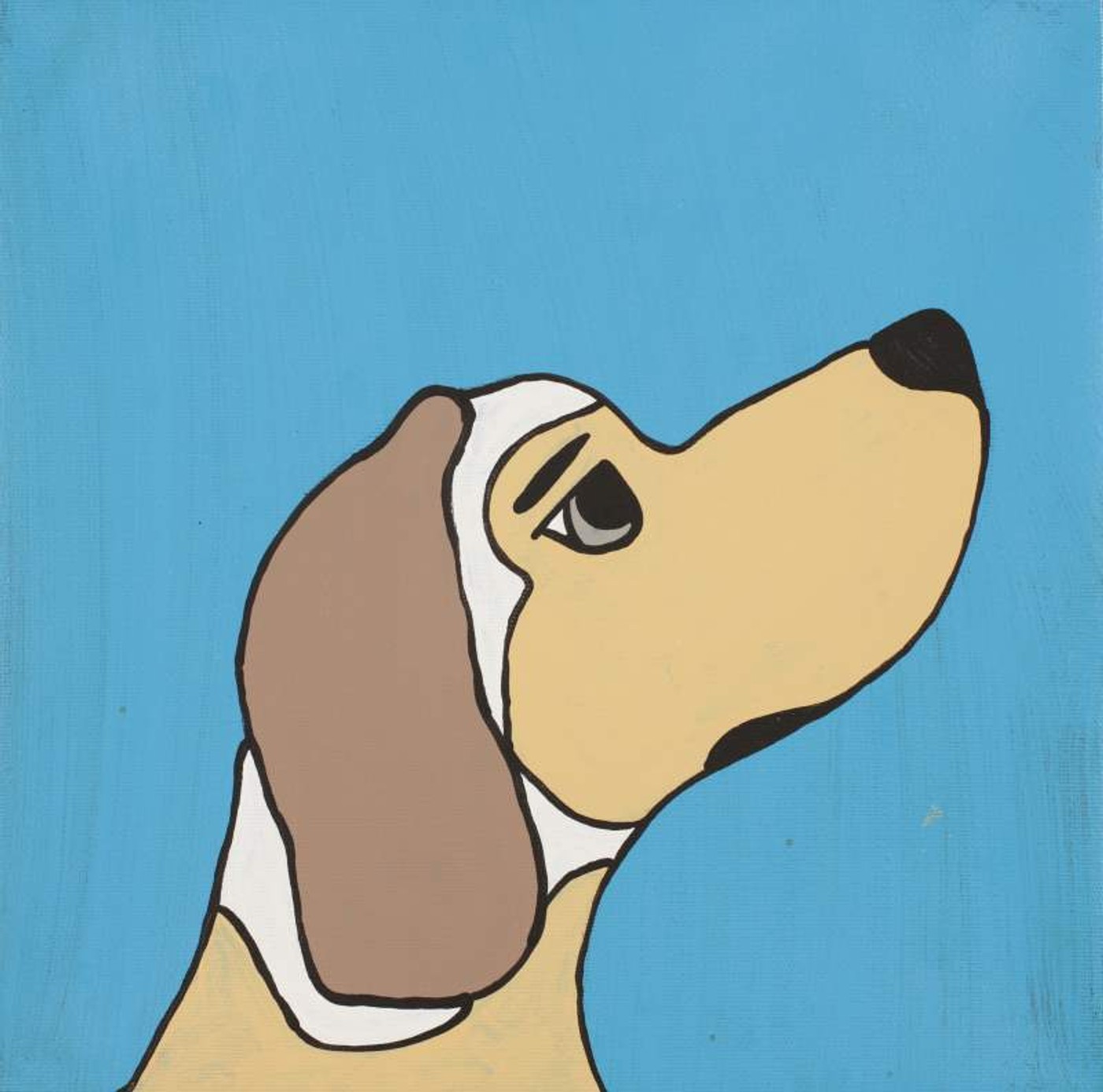 Jarntu kuja kalu nyinami Yurntumu-rla (Dogs that live in Yuendumu) by Senita Napangardi Granites