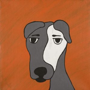 Jarntu kuja kalu nyinami Yurntumu-rla (Dogs that live in Yuendumu) by Senita Napangardi Granites