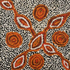 Ngapa Jukurrpa (Water Dreaming)  - Mikanji by Juliette Nampijinpa Brown