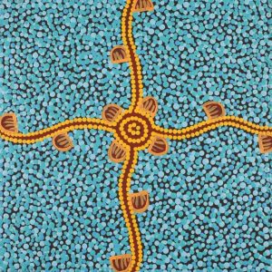 Wardapi Jukurrpa (Goanna Dreaming) - Yarripilangu by Melissa Napangardi Williams