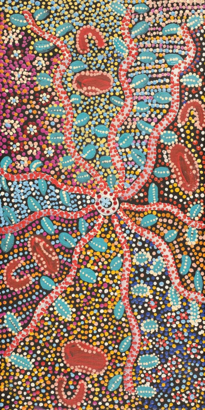 Jintiparnta Jukurrpa (Desert Truffle Dreaming) - Mina Mina by Tina Napangardi Martin