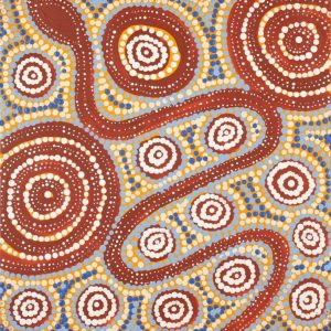 Warna Jukurrpa (Snake Dreaming) by Steven Jakamarra Oldfield