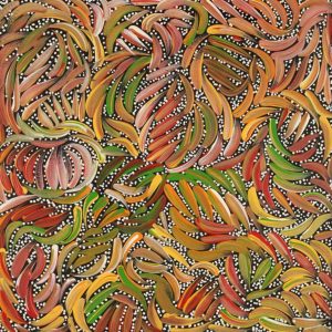 Purrpalanji (Skinny Bush Banana) Jukurrpa by Nola Napangardi Fisher