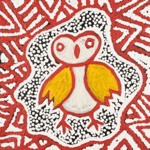 Jarlajirrpi Jukurrpa (Owlet Nightjar Dreaming) by Juliette Nampijinpa Brown