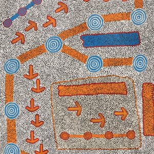 Yankirri Jukurrpa (Emu Dreaming) - Ngarlikirlangu by Michael Japaljarri Wayne