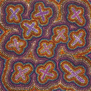 Ngatijirri Jukurrpa (Budgerigar Dreaming) by Kershini Napaljarri Collins