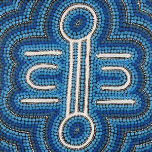 Ngapa Jukurrpa (Water Dreaming)  -  Puyurru by Shekina Nangala Sampson