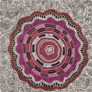 Ngapa Jukurrpa (Water Dreaming)  -  Puyurru by Norissa Nampijinpa Watson