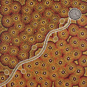 Wanakiji Jukurrpa (Bush Tomato Dreaming) by Ruth Napangardi Langdon
