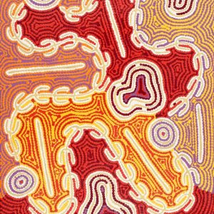 Majardi Jukurrpa (Hairstring Belt/Skirt or Tassel Dreaming) - Mina Mina by Madeleine Napangardi Dixon