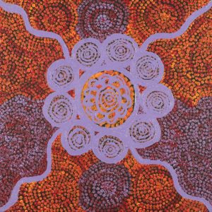 Ngapa Jukurrpa (Water Dreaming)  -  Puyurru by Jacinta Napaljarri White