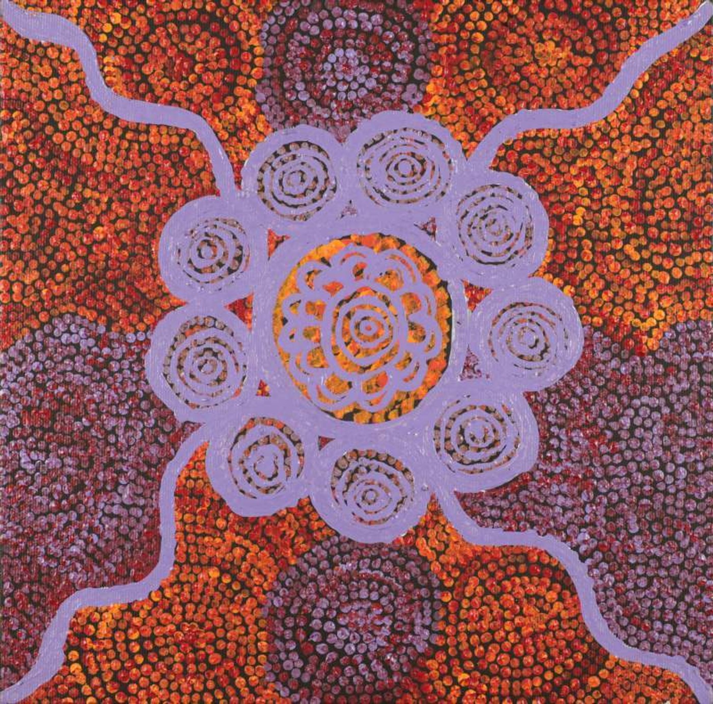 Ngapa Jukurrpa (Water Dreaming) - Puyurru by Jacinta Napaljarri White