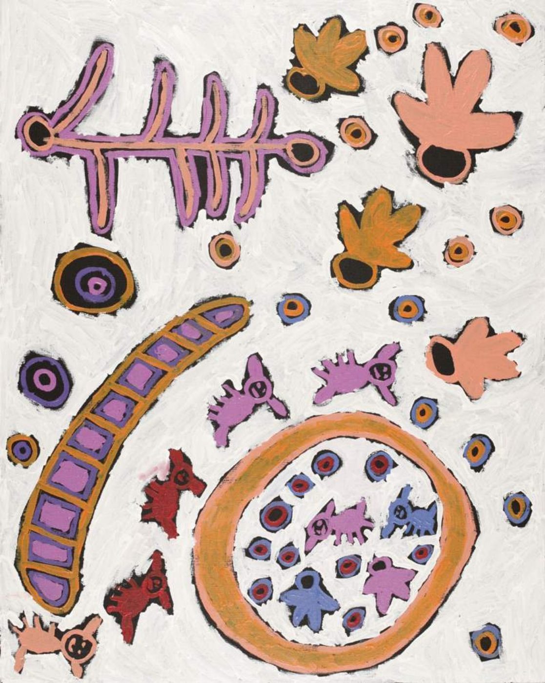 Mina Mina Jukurrpa (Mina Mina Dreaming) by Saraeva Napangardi Marshall