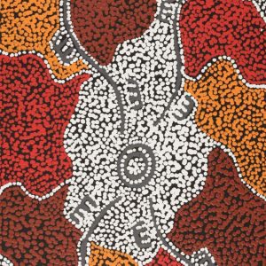 Wardapi Jukurrpa (Goanna Dreaming) - Yarripilangu by Sebastian Japanangka Williams