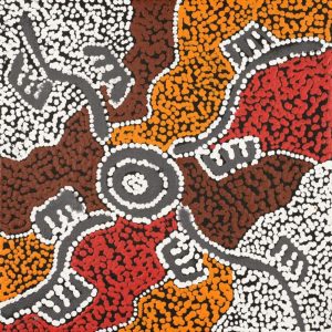 Wardapi Jukurrpa (Goanna Dreaming) - Yarripilangu by Sebastian Japanangka Williams