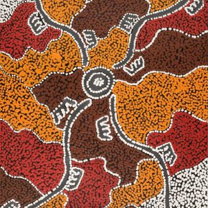 Wardapi Jukurrpa (Goanna Dreaming) - Yarripilangu by Sebastian Japanangka Williams