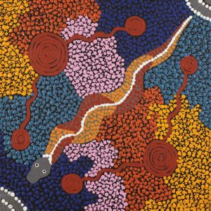 Ngapa Jukurrpa (Water Dreaming)  -  Puyurru by Jacinta Napaljarri White