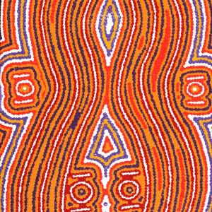 Ngapa Jukurrpa (Water Dreaming)  -  Pirlinyarnu by Mahalia Nampijinpa Hargraves